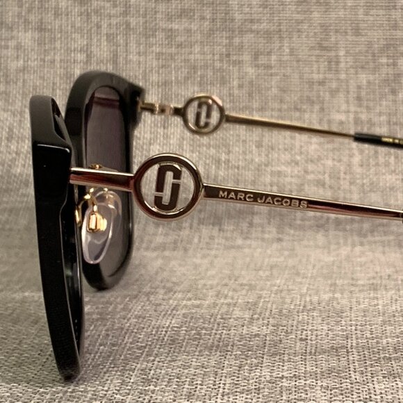 MARC JACOBS Marc 690/G/S 8079O  Black/ Gold  NWTs main image 6